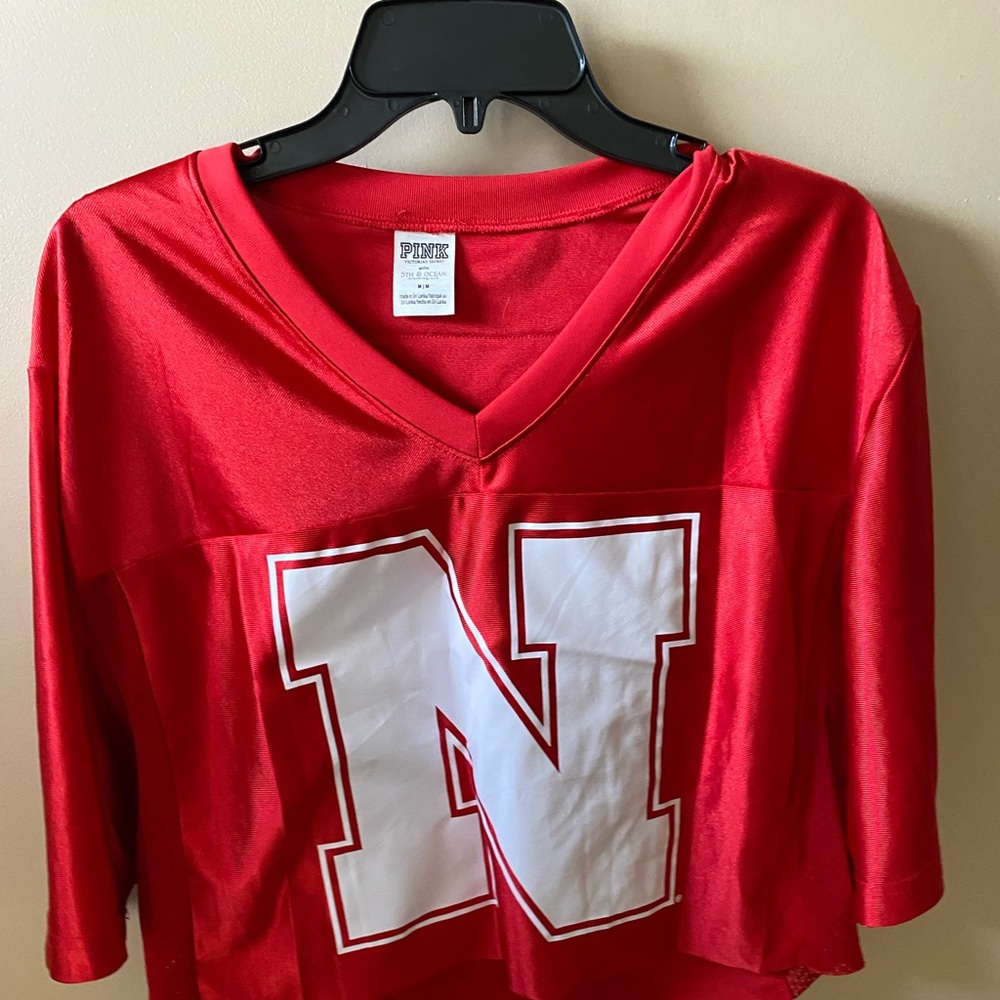 Pink Husker crop top jersey !